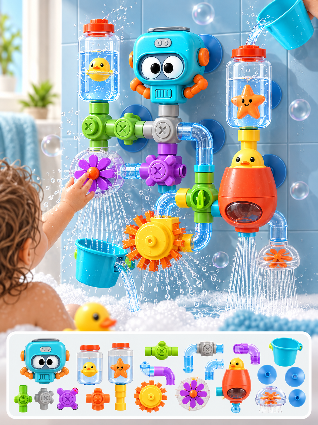 AquaBot™ – Juguete Interactivo para el Baño