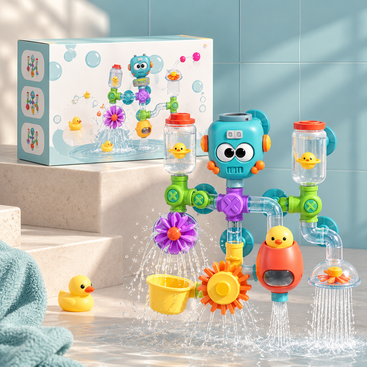 AquaBot™ – Juguete Interactivo para el Baño