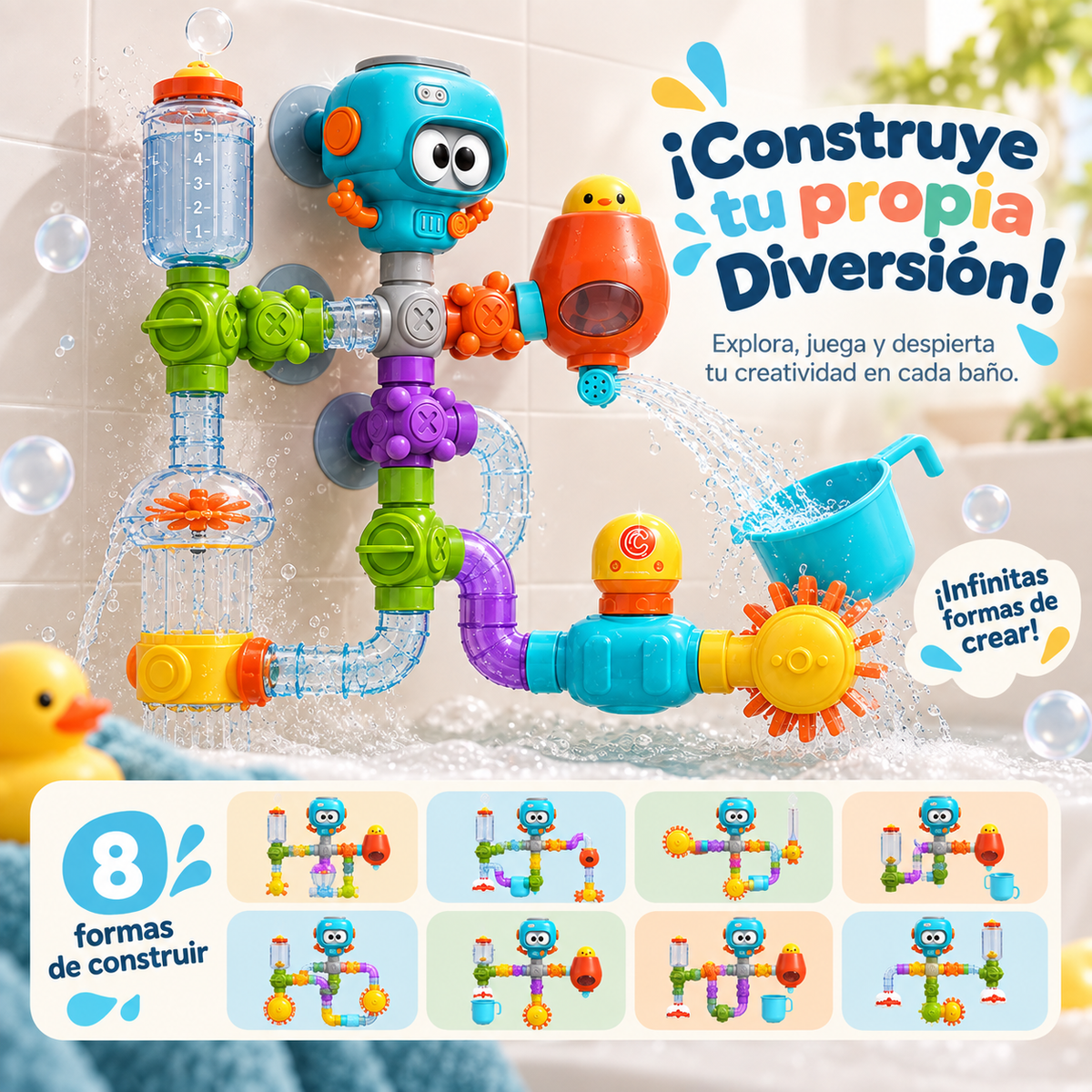 AquaBot™ – Juguete Interactivo para el Baño