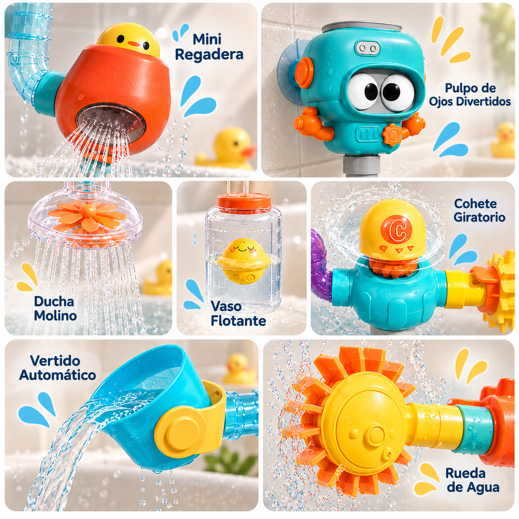 AquaBot™ – Juguete Interactivo para el Baño