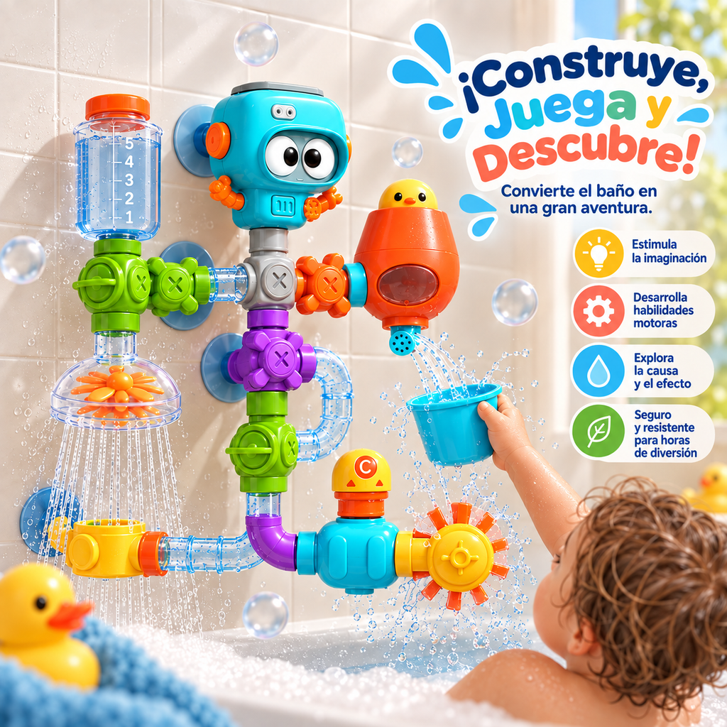 AquaBot™ – Juguete Interactivo para el Baño