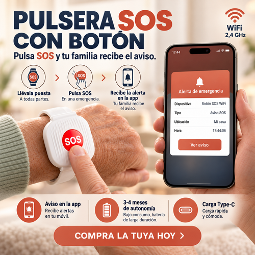 OneTouch™ – Pulsera SOS de Alerta Familiar