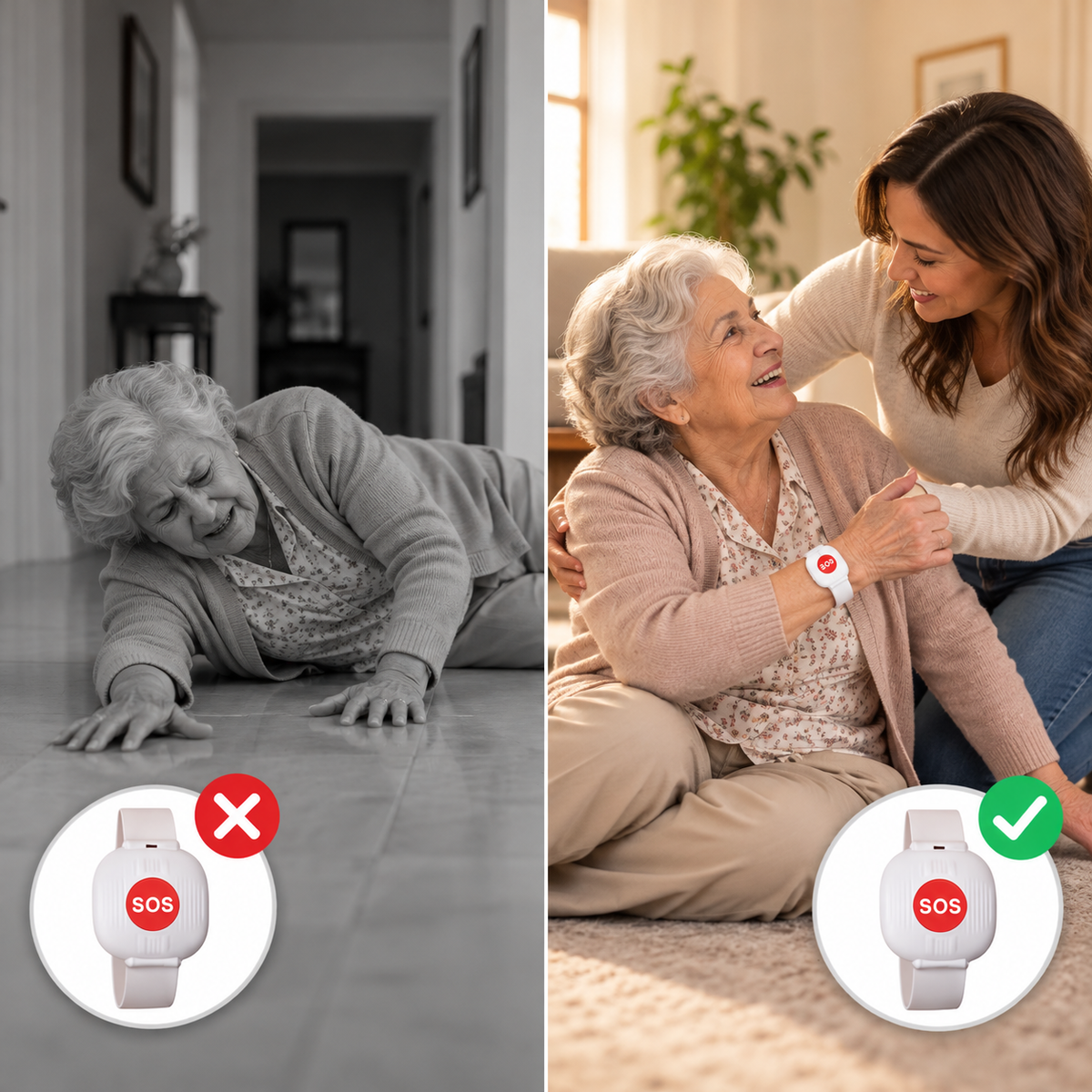 OneTouch™ – Pulsera SOS de Alerta Familiar