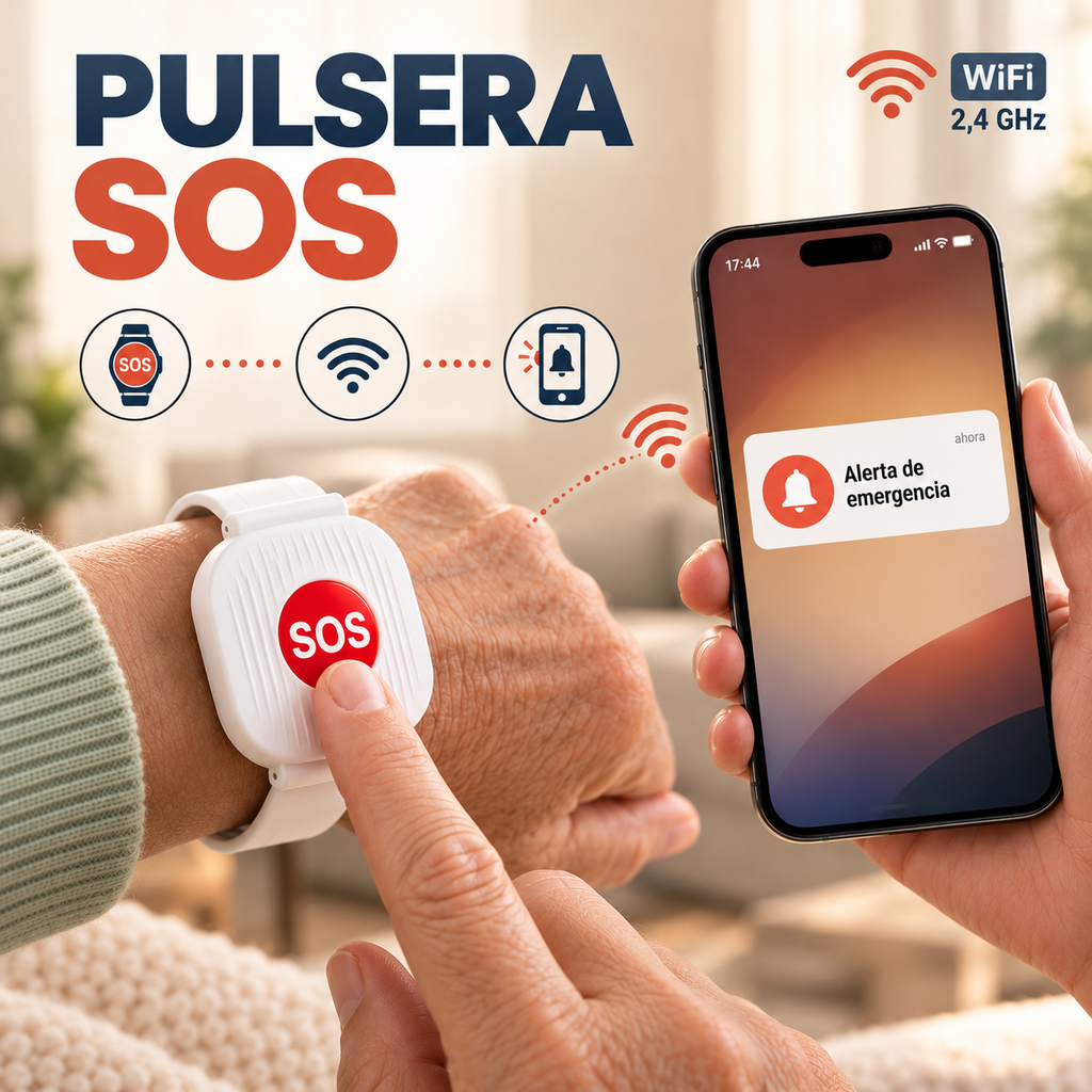 OneTouch™ – Pulsera SOS de Alerta Familiar