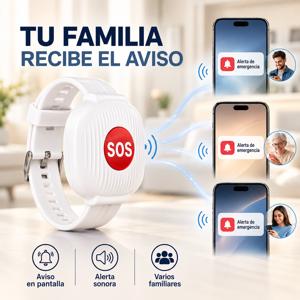 OneTouch™ – Pulsera SOS de Alerta Familiar